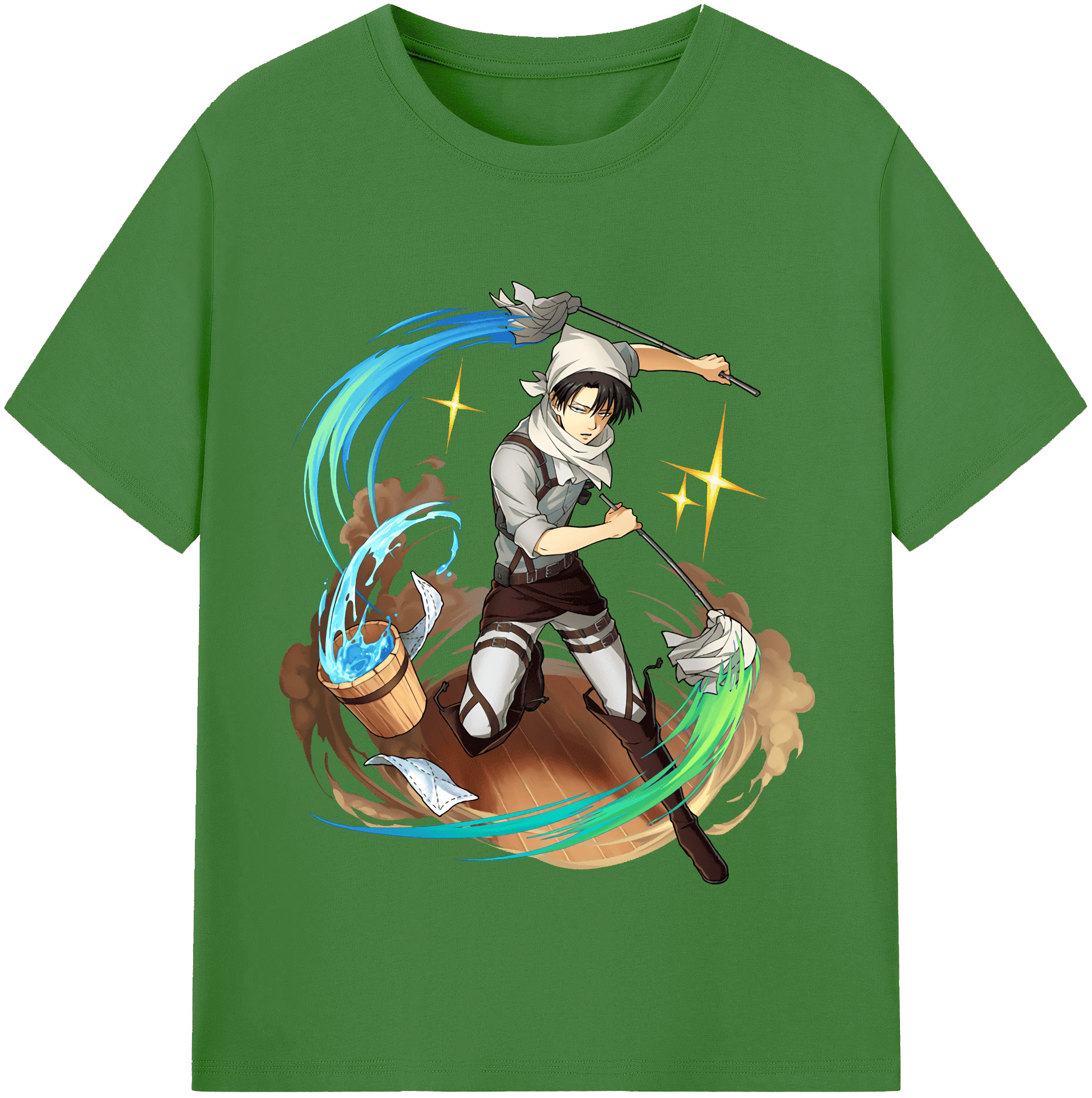 （画像用） 進撃の巨人 リヴァイ·アッカーマン Attack on Titan Levi Ackerman レディースカジュアルプリントTシャツ（綿100％）
